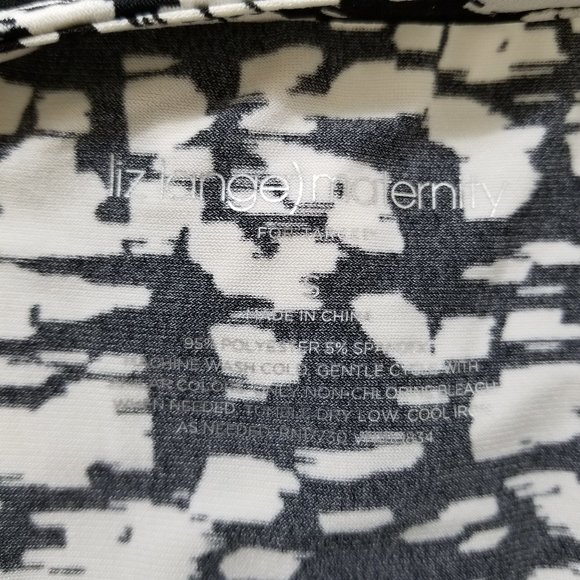 Liz Lange Maternity For Target dress Small abstract draped cowl neck flutter - Picture 11 of 12